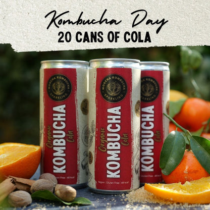 20 Cans of Cola Flavour |  Only £27 |  Kombucha Day Offer