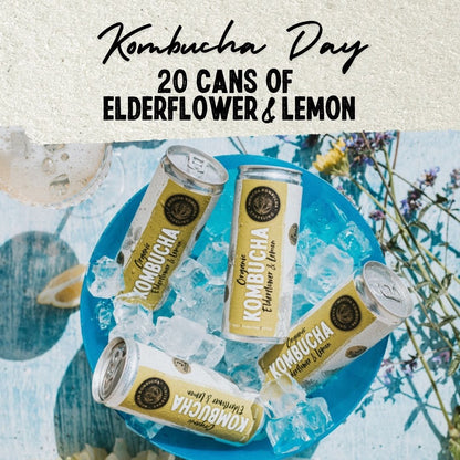 20 Elderflower & Lemon | Only £35 | World Kombucha Day Offer