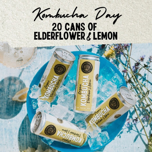 20 Elderflower & Lemon | Only £35 | World Kombucha Day Offer