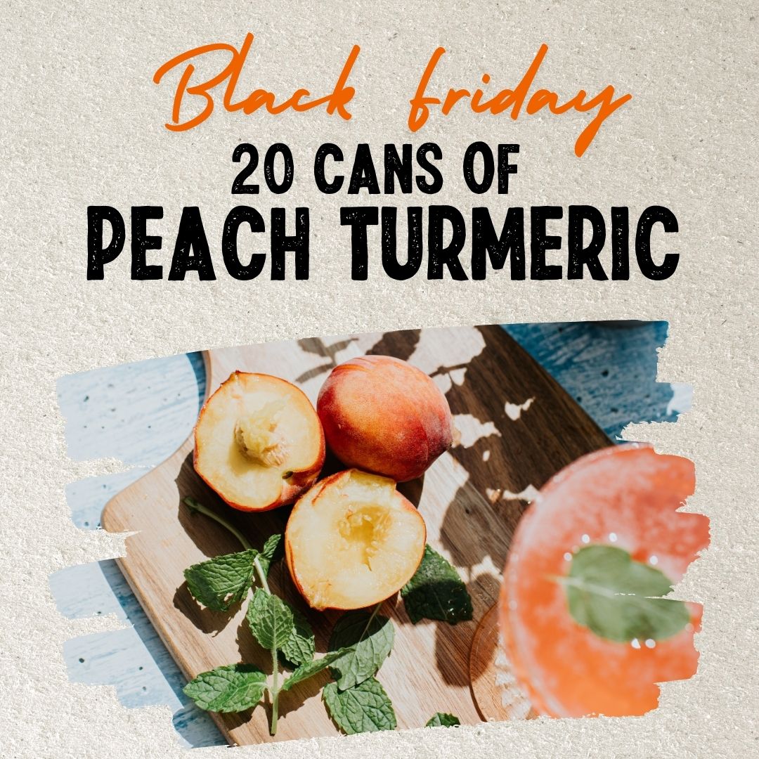 20 Peach & Turmeric Flavour Kombucha -  Exclusive Black Friday Deal Only £29.99!