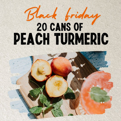 20 Peach & Turmeric Flavour Kombucha -  Exclusive Black Friday Deal Only £29.99!