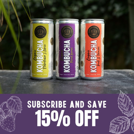 Monthly Subscription | Mixed Berry, Elderflower & Lemon and Peach & Turmeric Cans