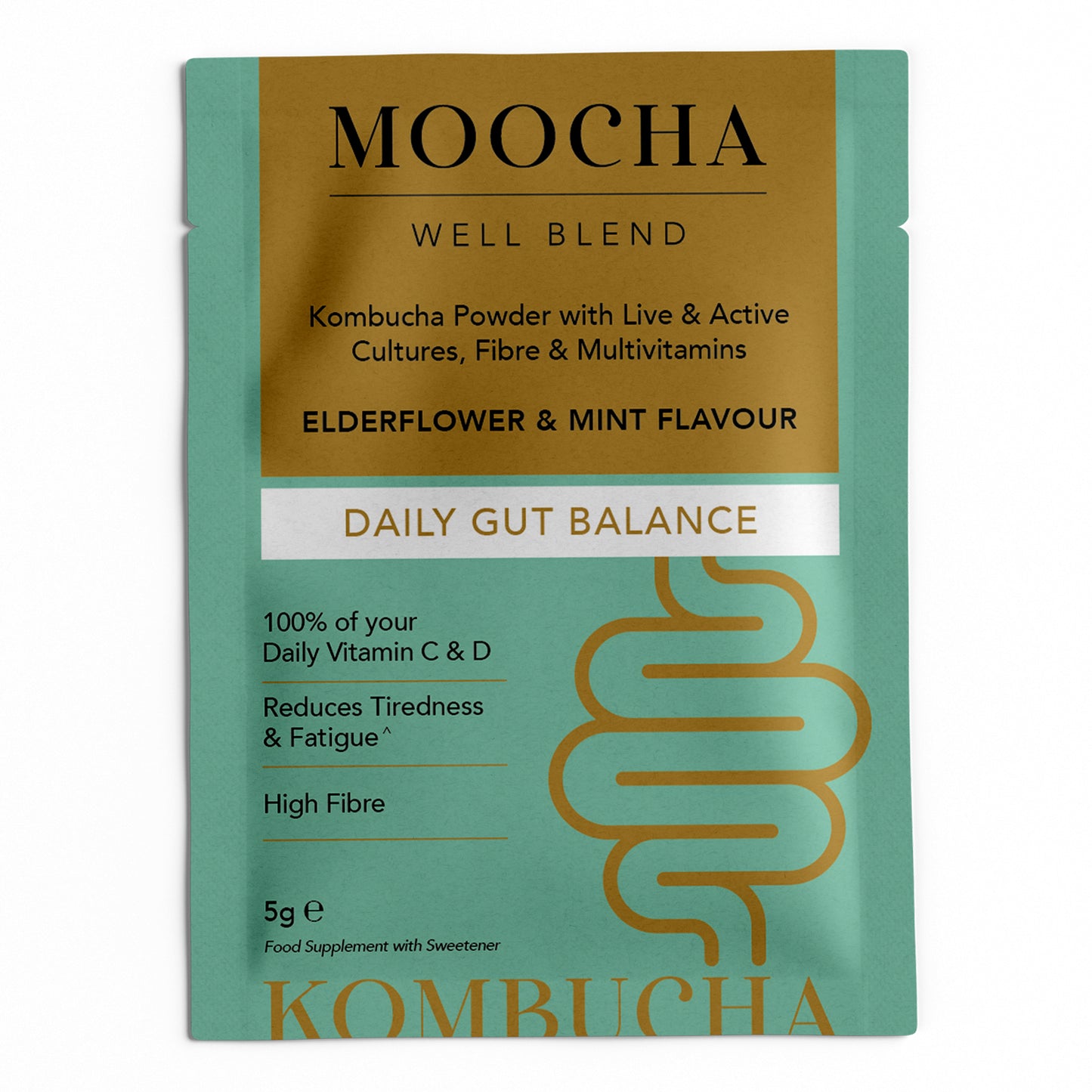 Moocha Well Blend - Elderflower & Mint Kombucha Powder