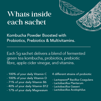 Moocha Well Blend - Elderflower & Mint Kombucha Powder