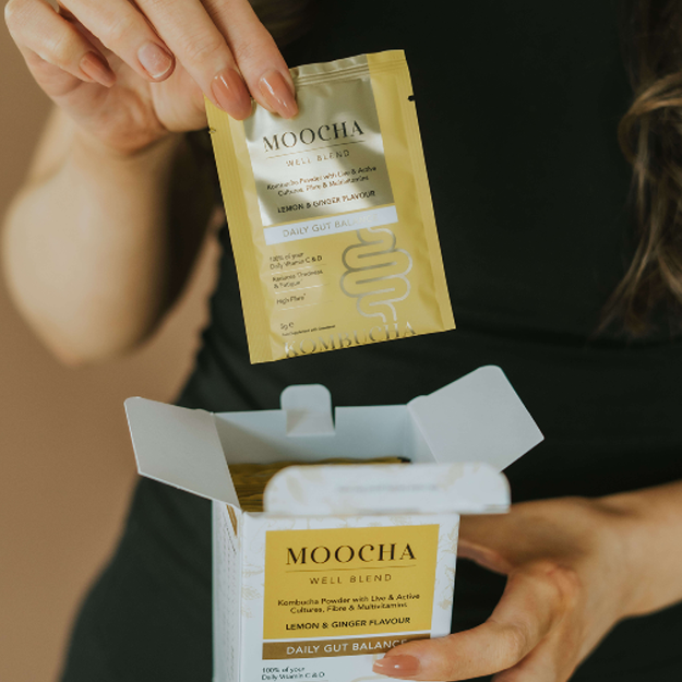 Moocha Well Blend - Lemon & Ginger Kombucha Powder