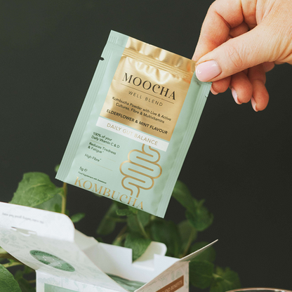 Moocha Well Blend - Elderflower & Mint Kombucha Powder