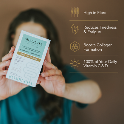 Moocha Well Blend - Elderflower & Mint Kombucha Powder