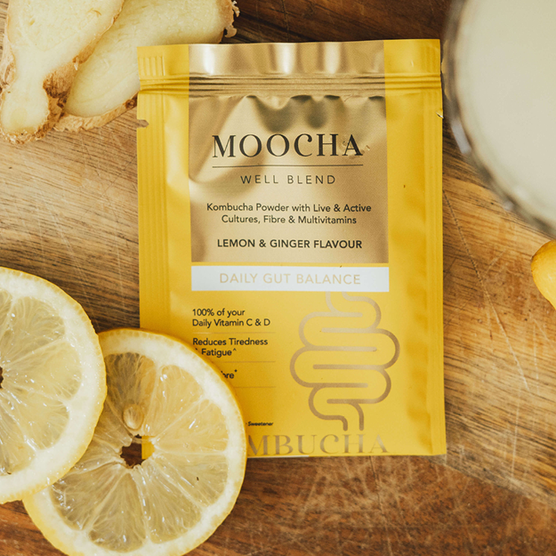 Moocha Well Blend - Lemon & Ginger Kombucha Powder